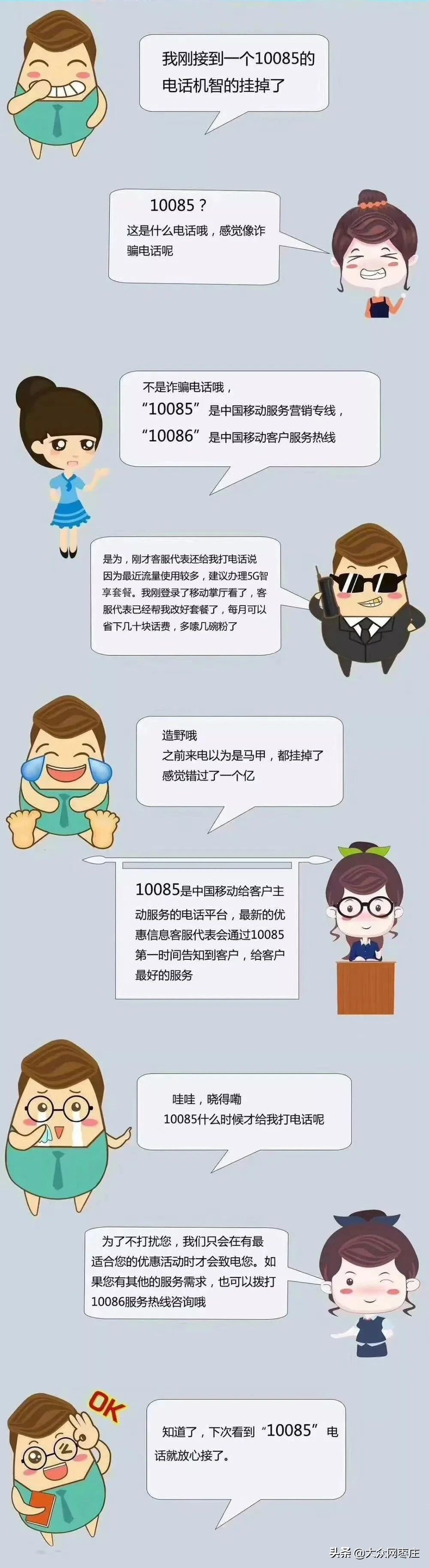 中国移动服务电话——10085